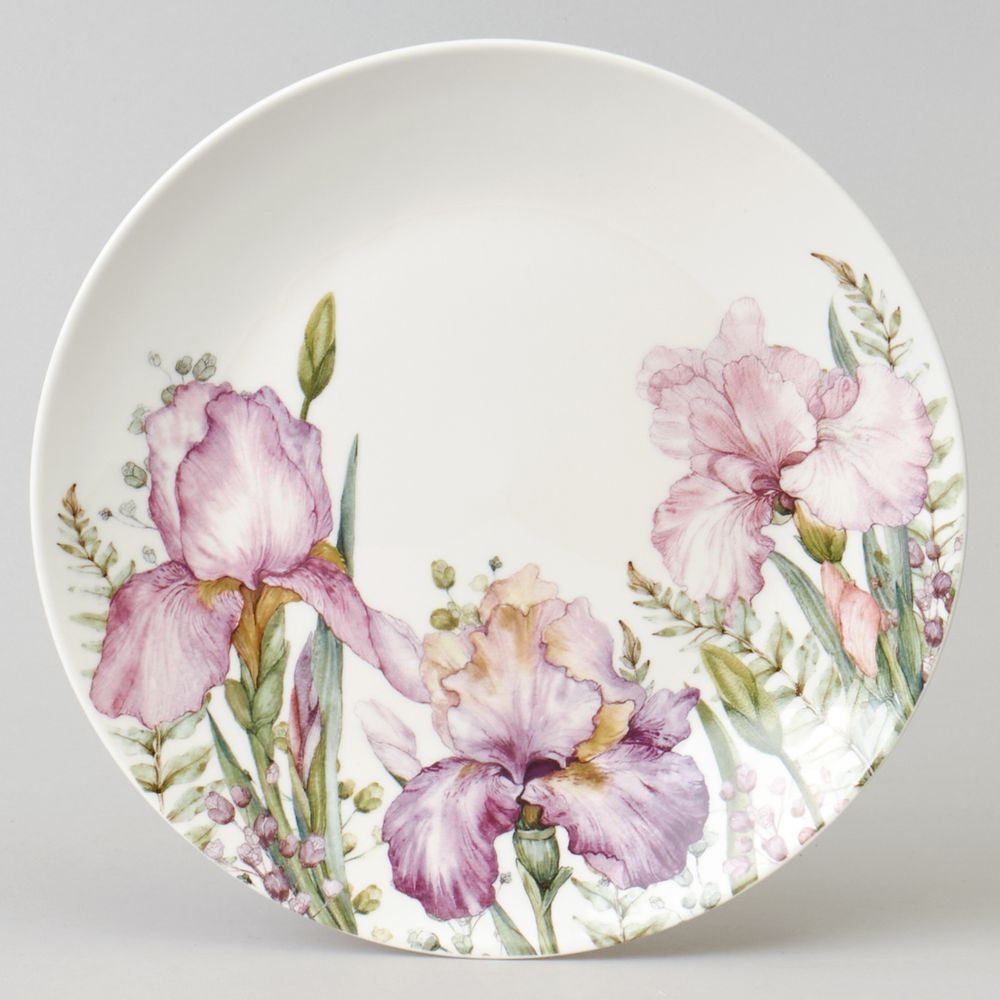 НАБОР ТАРЕЛОК ЗАКУСОЧНЫХ LEFARD "IRISES" 2 ШТ. 20,5*2 СМ (КОР=16НАБ.)