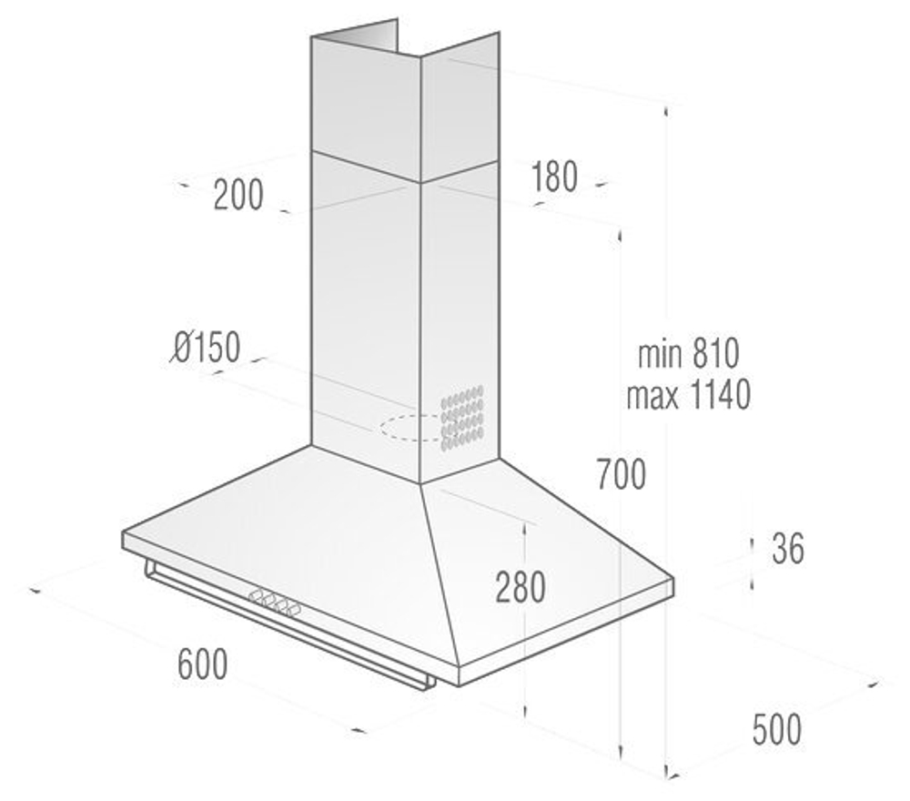 Каминная вытяжка Gorenje Classico DK 63 CLB