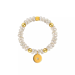 кольцо с жемчугом и луной