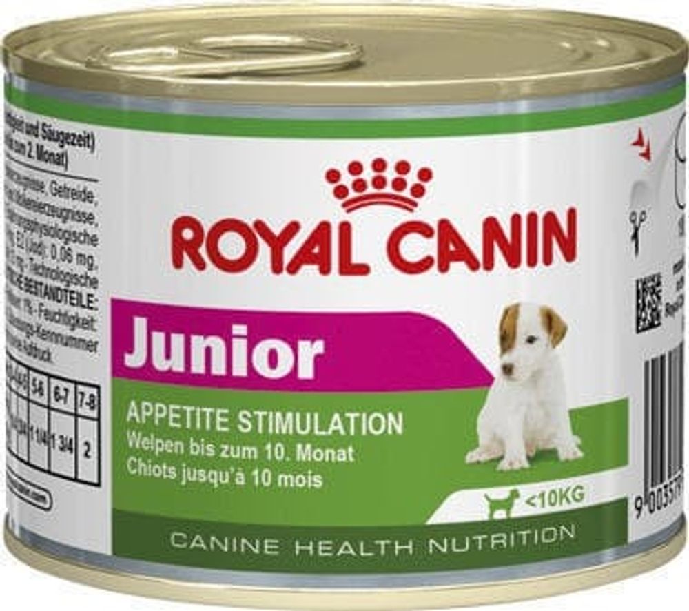 Royal Canin 195г. Юниор Мусс консервы для щенков до 10 мес. возраста