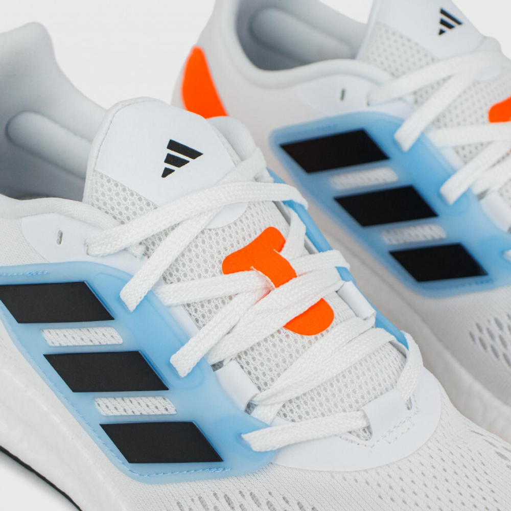 кроссовки Adidas Pureboost 22 White Blue Orange
