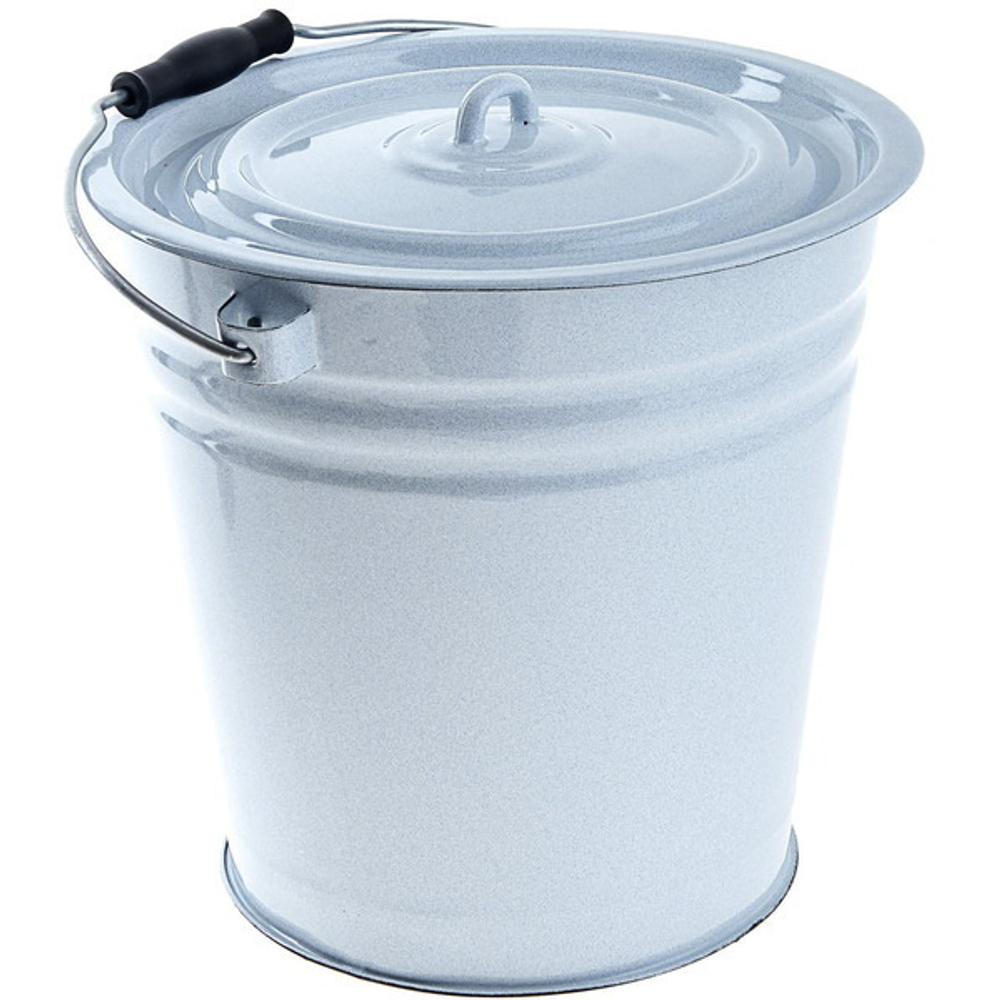 Ведро эмалированное 12л с крышкой С-1224/РБ/КМ