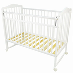 Кровать Indigo МИЛАНА NEW+ (колесо, качалка) белый