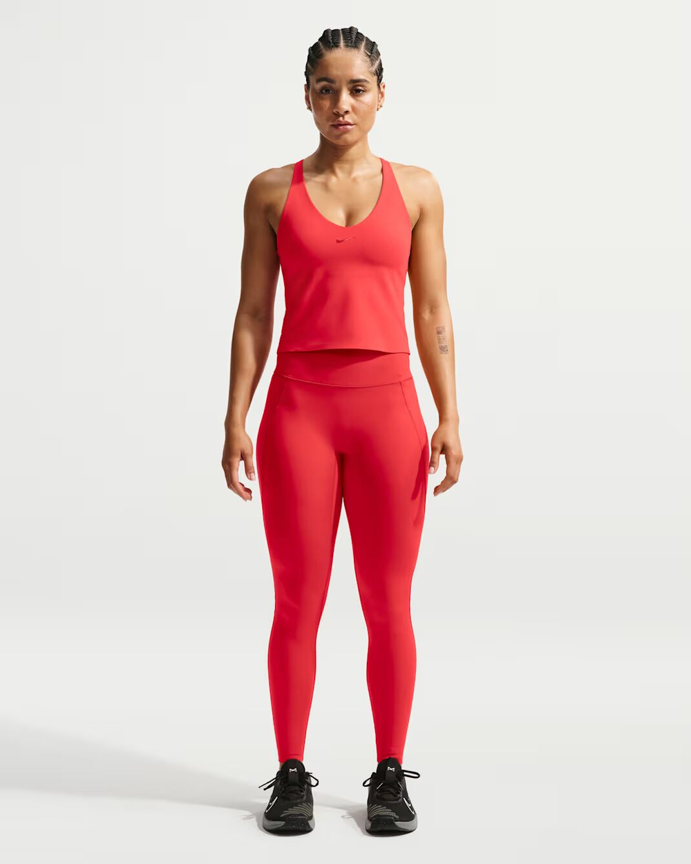 Nike Universa Женские лосины с высокой талией, без шва спереди, полной длины - NIKE