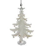 Ёлка белая, ёлочное украшение