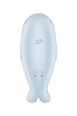 Вакуумный стимулятор клитора Satisfyer Seal You Soon, силикон, голубой