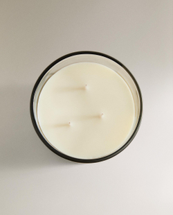 Zara Home Свеча ароматическая Lemon Bergamot 620 г, растительный воск, аромат свежий цитрусовый, Горчичный