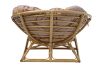 Кресло -качалка на полозьях Папасан Харли D110 арт.CV-20H 3 уп(1 уп корзина медовый, 1 уп полозья, 1 уп подушка)