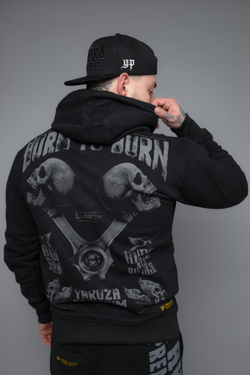 Худи черное Yakuza Premium 3823D