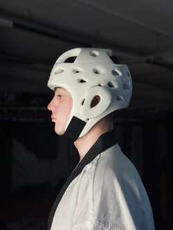 Шлем для тхэквондо белый Tomorrow Star