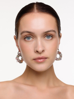 Серьги "Character" Mix камней Silver