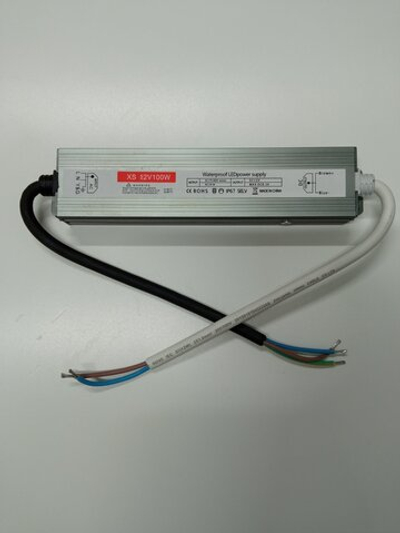 Блок питания 100Вт, 12В, IP67 серия Compact