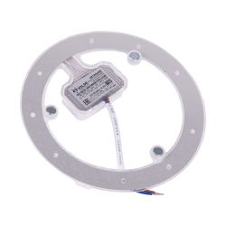 ULE-Q930-18W-4000K IP40 CLEAR Светильник-модуль светодиодный с драйвером. 220В. диаметр 155мм. Белый свет 4000K. Угол 180градусов. TM Volpe