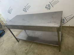 Стол из нержавеющей стали 1500х600х860 (основание профиль 3х3)