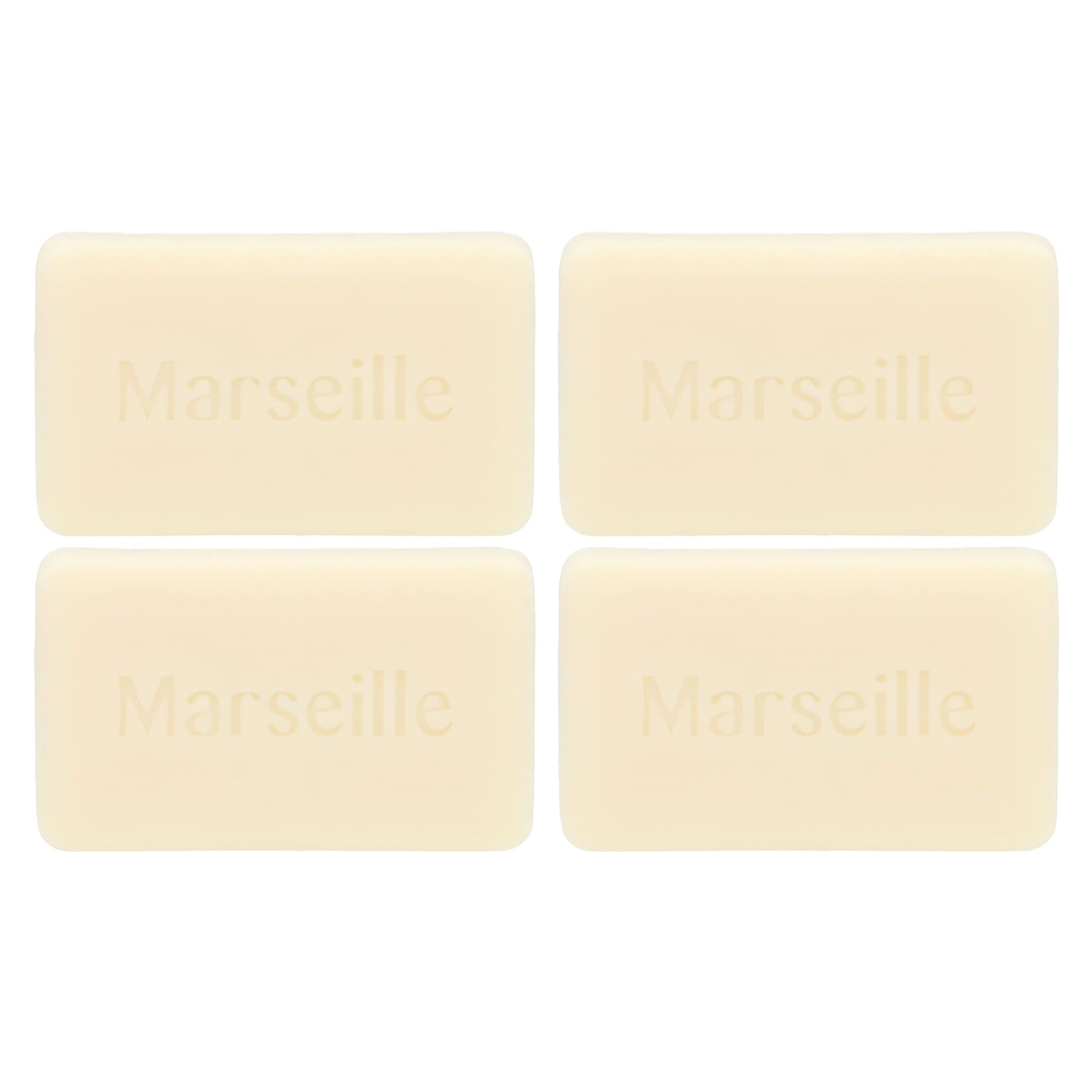 A La Maison de Provence, кусковое мыло для рук и тела, гипоаллергенное, без запаха, 4 шт. по 100 г (3,5 унции)