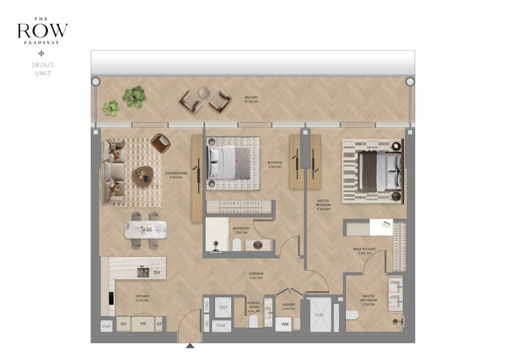"The ROW", Абу-Даби. Апартаменты в самом центре культурного района острова Саадият.