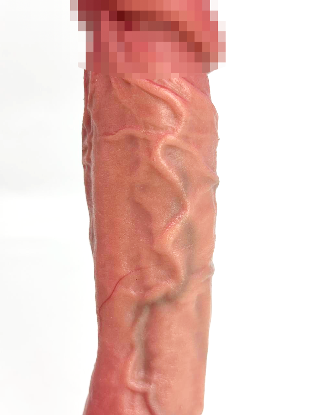 Фаллоимитатор на присоске с мошонкой и с фиксацией формы №77 SGAN 4.8X22.5, телесный (17 рабочая длина)