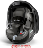 Коляска Cybex Coya Matt Black Frame Cloud T i-Size Mirage Grey Plus Leaf Green с дождевиком