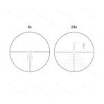 Оптический прицел Vector Optics FFP Continental x6 4-24x56 ( Тигр, СВД, ОП-СКС, ВПО-208 / Сетка VEC-MBR / с подсветкой )