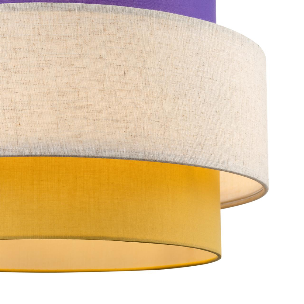 8281/4 MODERNI LN26 183 черный/фиолетовый/бежевый/желтый, металл/текстиль Светильник подвесной E14 4*40W 220V PALERMO