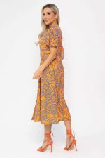 Платье Иоланда (оранжево-синее) П13677-5М LT Collection