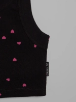 Летний кроп топ трикотажный детский