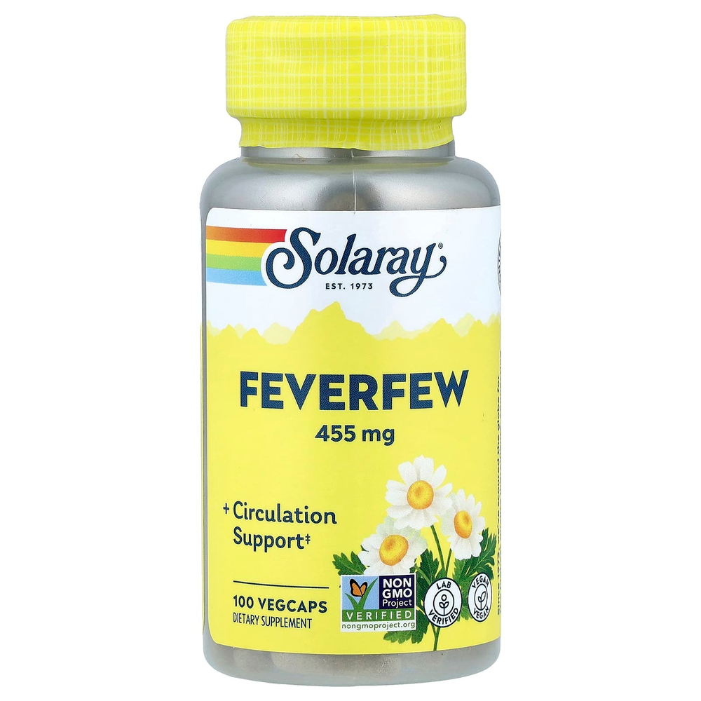Solaray, пижма, 455 мг, 100 капсул VegCaps