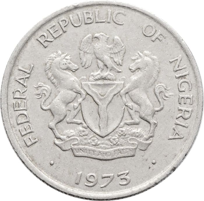 5 кобо 1973 Нигерия
