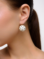 Серьги "Pin up white" Gold