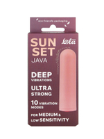 Нежно-розовая вибропуля Java - 7,8 см.