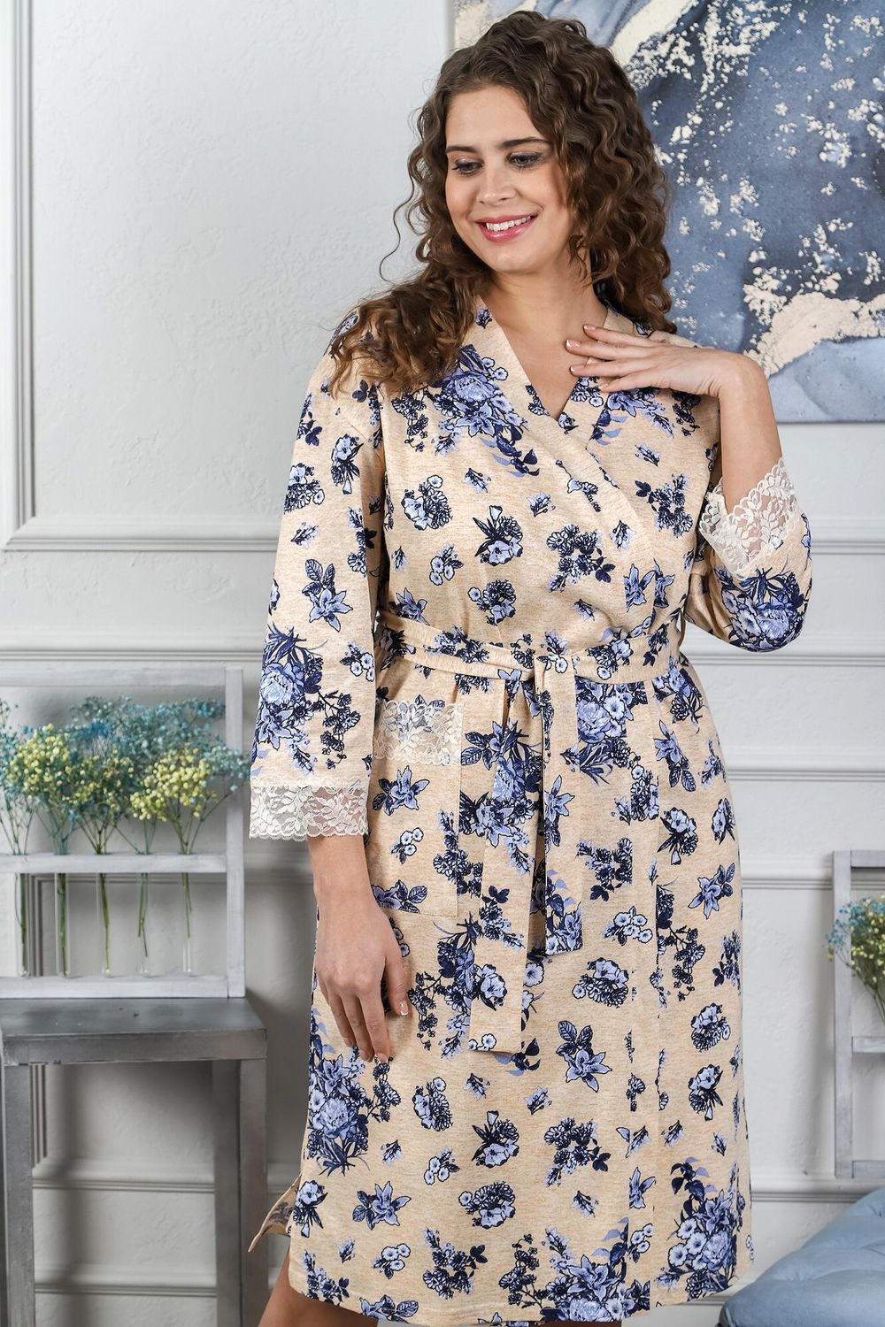 Халат Дорис-4 Виотекс БЕЖЕВЫЙ