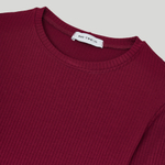 LS Ribbed T-Shirt Rhododendron