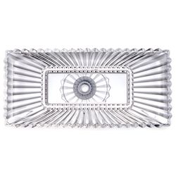 БЛЮДО СЕРВИРОВОЧНОЕ НА НОЖКЕ "BRILLIANCE" ПРЯМОУГОЛЬНОЕ, 38*17,5*11,5 СМ