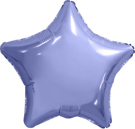 Шар (19""/48 см) Звезда, Пастельный фиолетовый, 1 шт. Е54