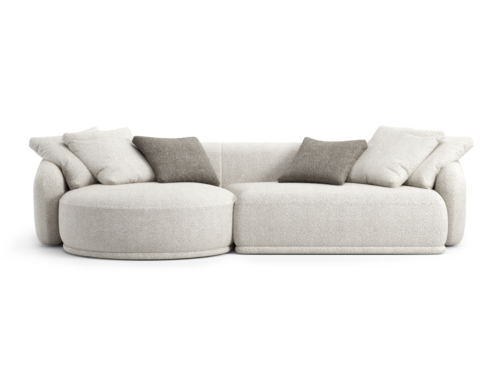 Shell диван с полукруглой оттоманкой