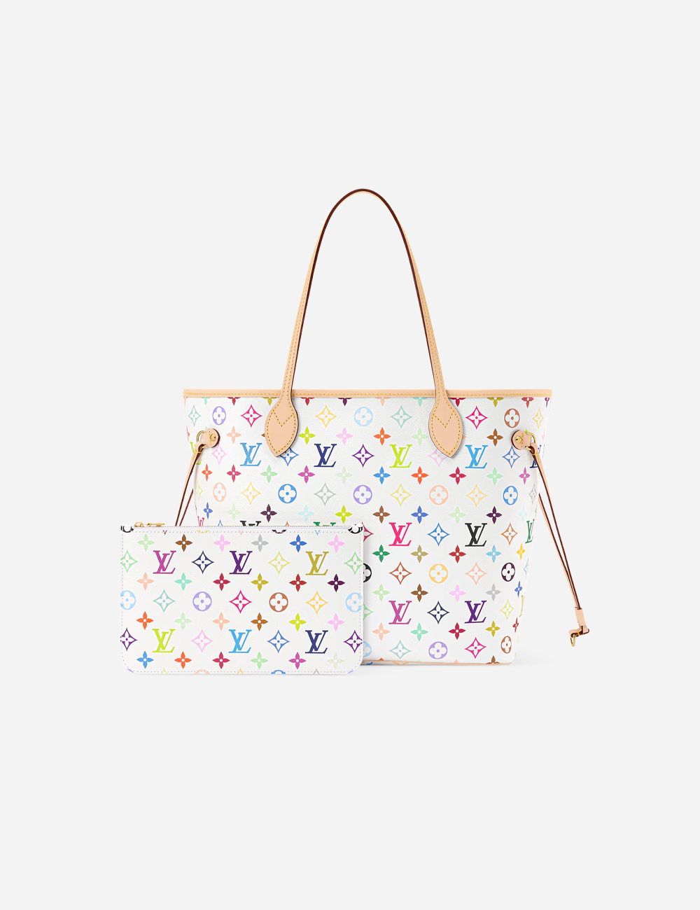 Сумка Louis Vuitton LV x TM Neverfull MM "Multicolor/White"