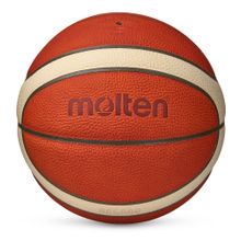 Мяч баск. MOLTEN B6G5000 р.6, FIBA Appr, 12 панелей, нат.кожа, бутил.камера, кор-беж-чер