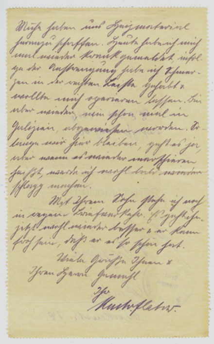 Почтовая карточка - Германия - 30.10.1916 г. Подписана, прошла почту
