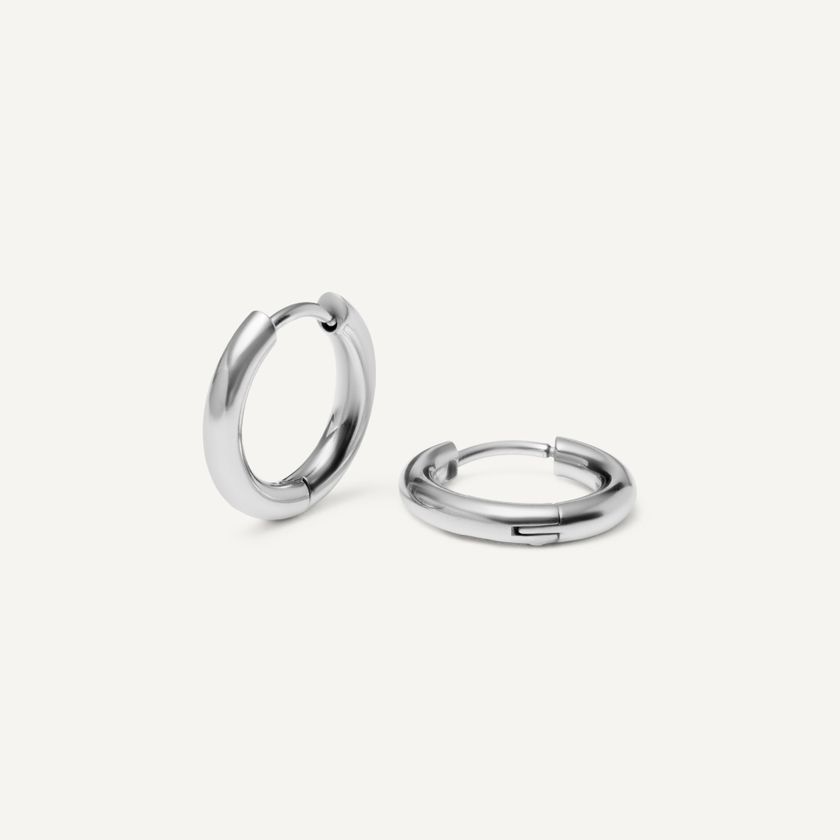 Серьги Серебряное Конго – 10 мм