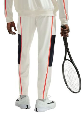 Мужские теннисные штаны Nike Court Heritage - sail/turf orange