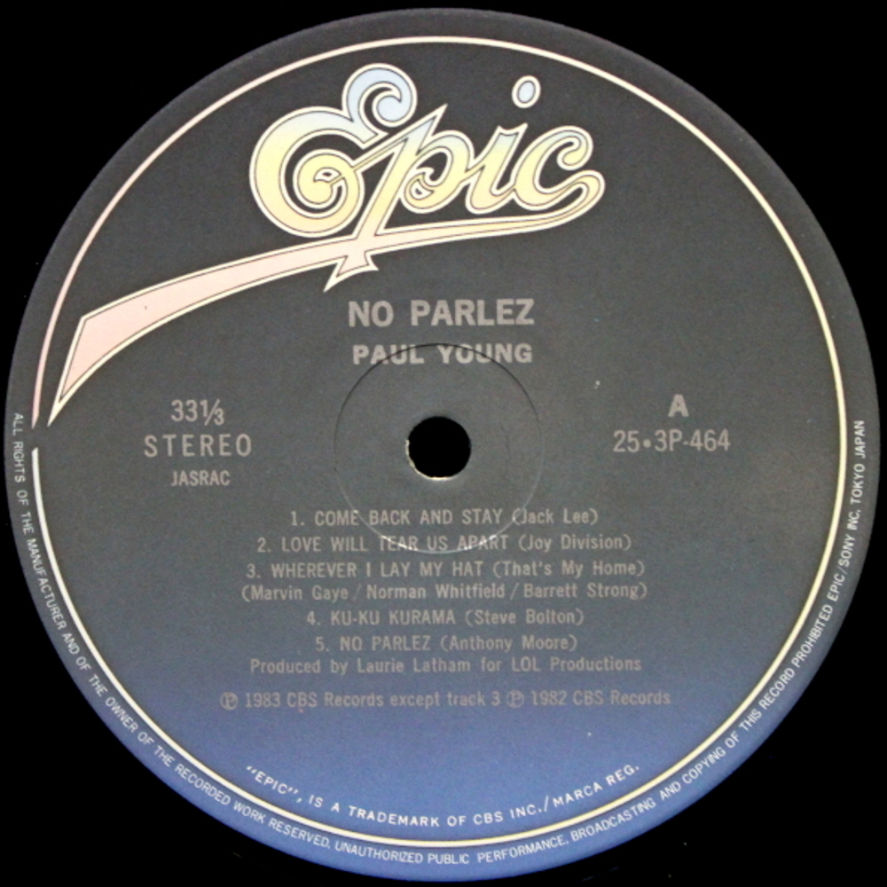 Paul Young / No Parlez (LP)