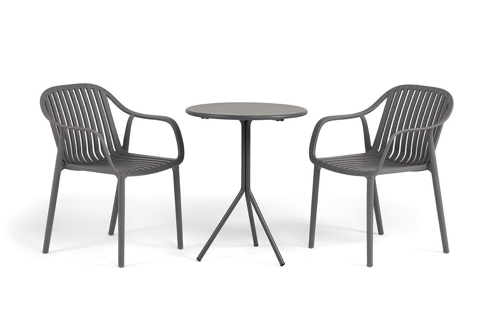 "Мохито" обеденная группа на 2 персоны, цвет темно-серый