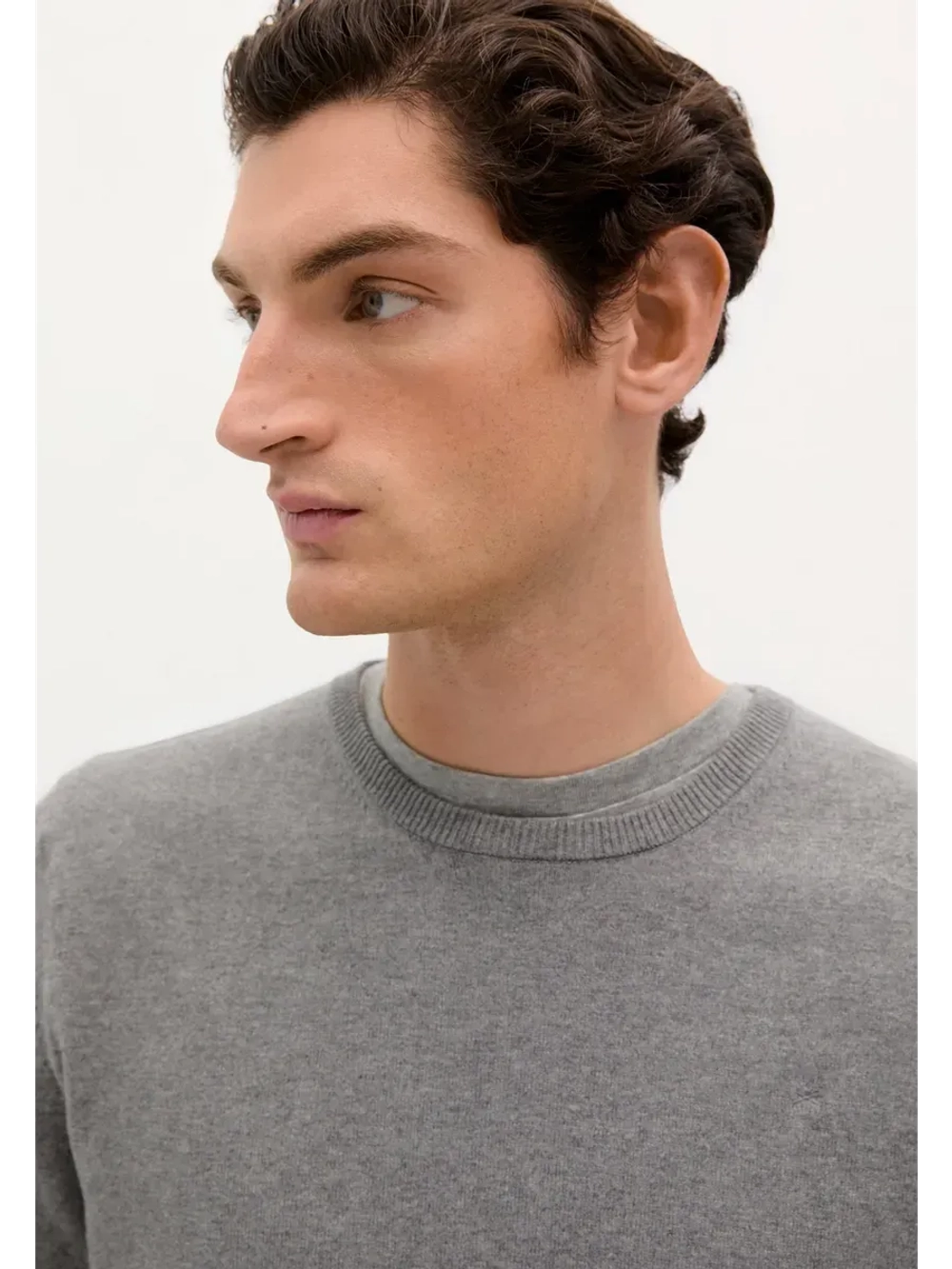 Пуловер из хлопка с добавлением кашемира