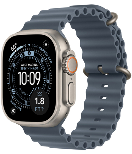 Умные часы Apple Watch Ultra 3, 49 мм, Natural Titanium Anchor Blue Ocean Band