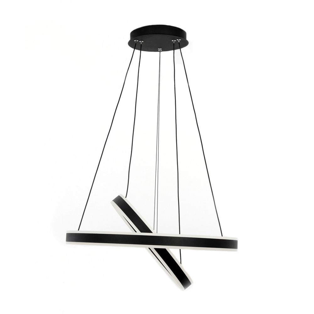 Citilux Дуэт CL719641 LED Люстра подвесная с пультом Чёрная