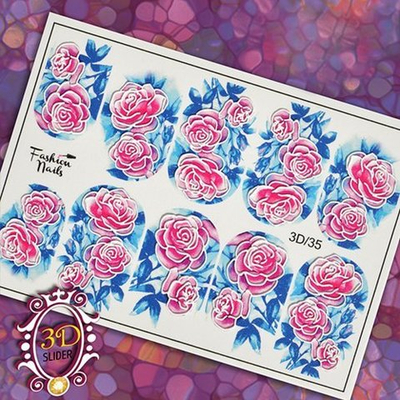 Слайдер-дизайн Fashion Nails Серия 3D № 35