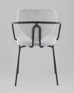 Стул обеденный Masey с подлокотниками серый