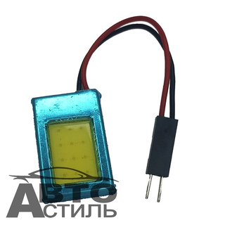 Светодиод 12V T11x28  COB  WHITE (Плата)   (салон) SKD-503
