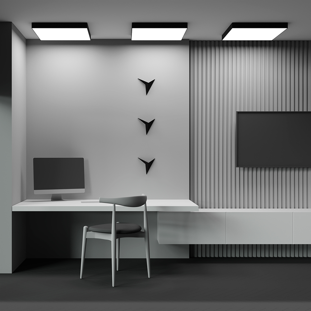 Потолочный светодиодный светильник Maytoni Zon C032CL-90W4K-SQ-B