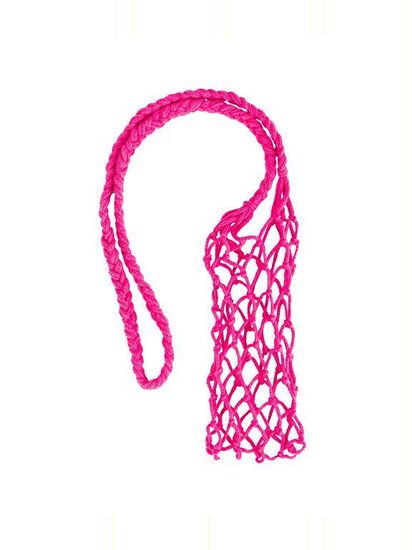 Авоська для бутылки, розовая